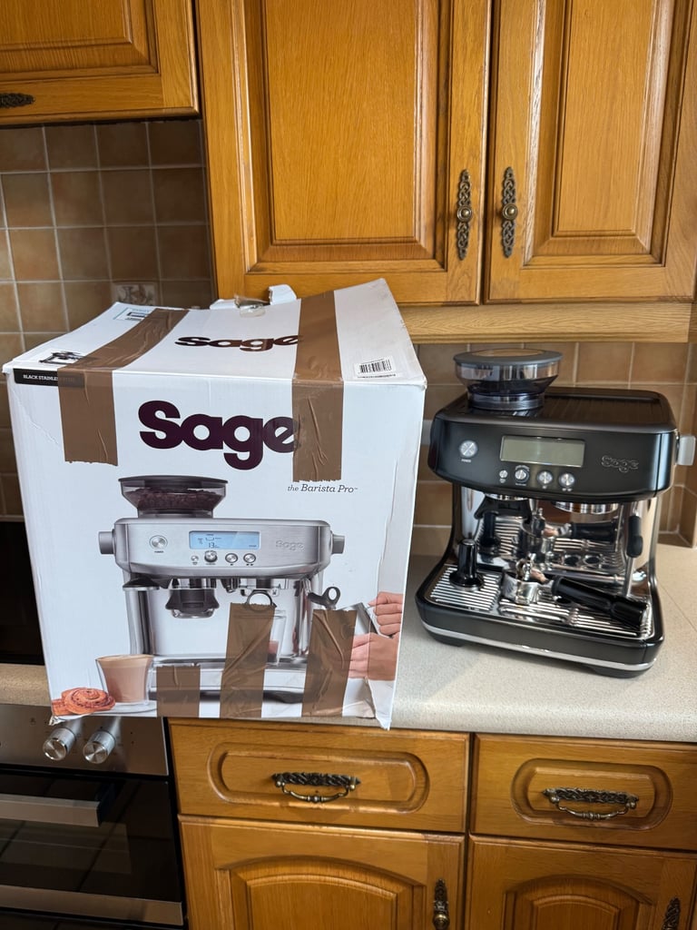 Sage The Barista Pro SES878BSS Coffee Espresso Machine Brushed Stainless Steel#