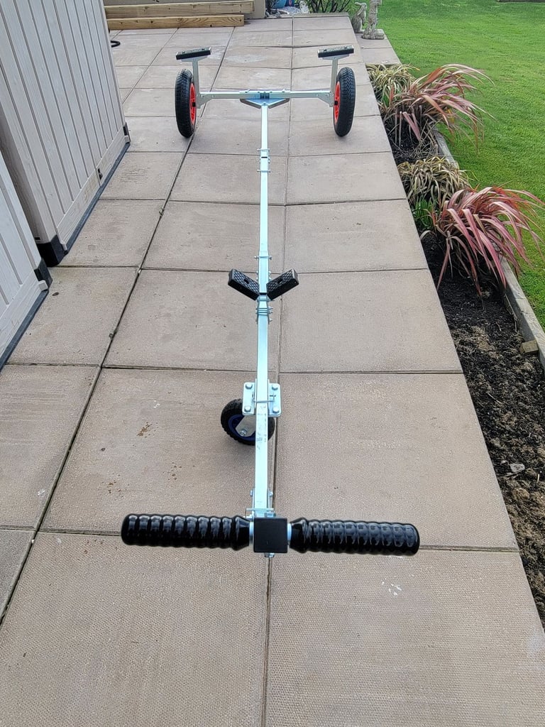 Folding portable kayak or boat trailer.