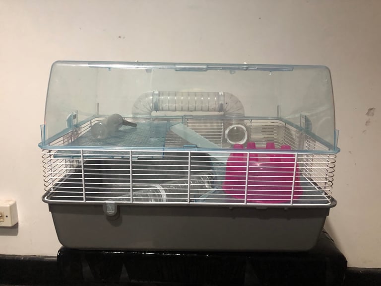 image for Large hamster cage with three levels with accessories 