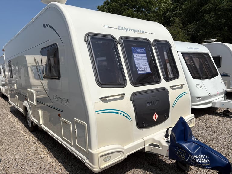 BAILEY OLYMPUS 525- 5 BERTH CARAVAN,DOUBLE DINETTE + MOTORMOVER
