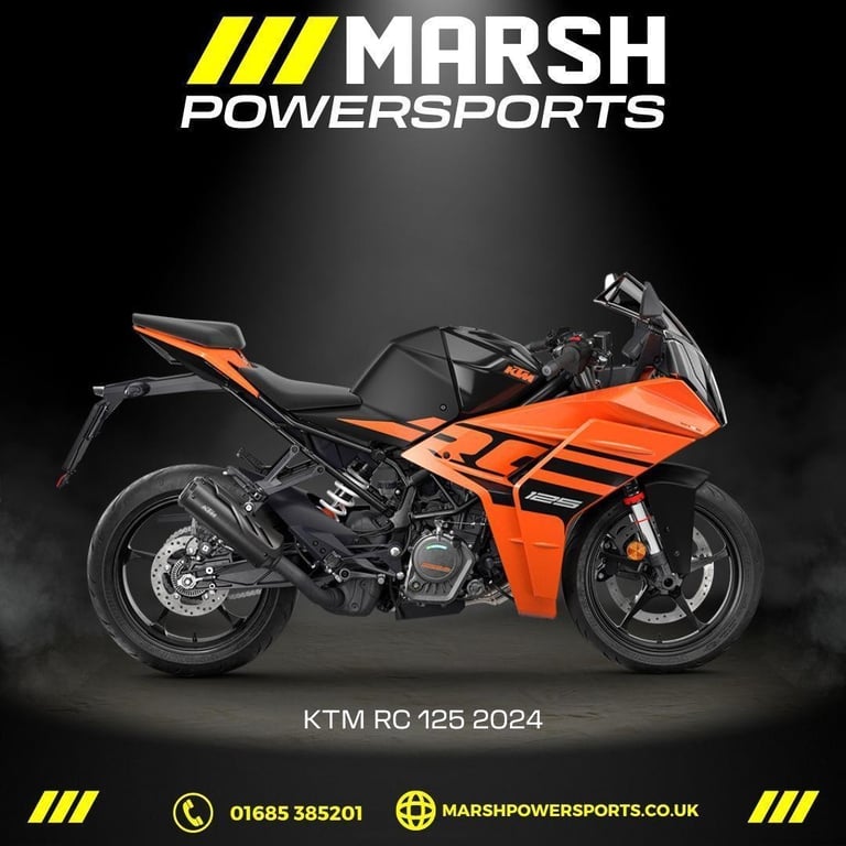image for KTM RC 125 2024 Model - KTM Main Dealer - Free CBT! 0% Finance Available!