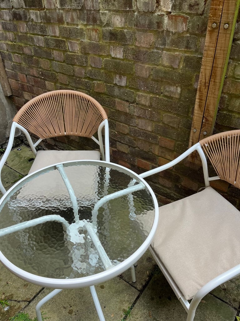 image for Garden Balcony Patio chairs and table 