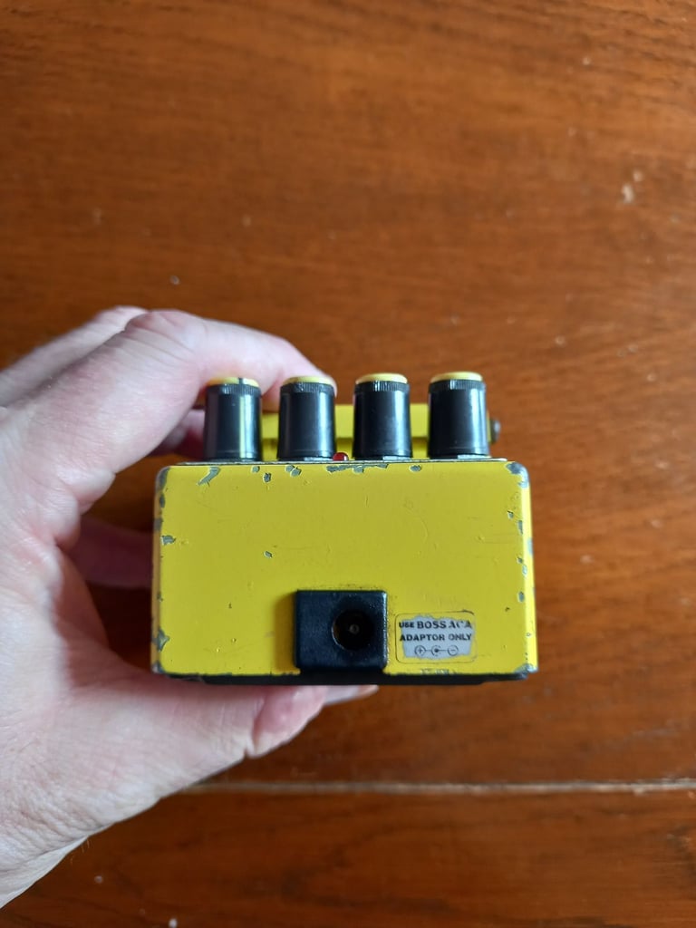 Vintage 1980s Boss Turbo Overdrive OD2 guitar effects pedal. 