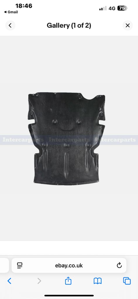 Undertray under engine cover rust shield for BMW 3 series
