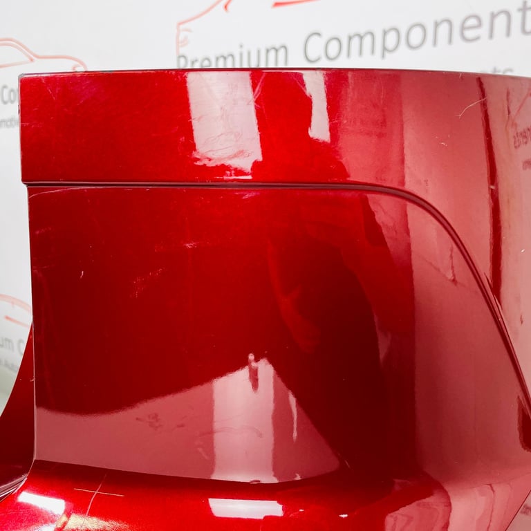 VW Golf Sv Sportsvan Rear Bumper Genuine Red -no Reapairs - 2017 - 2021 [ak40]