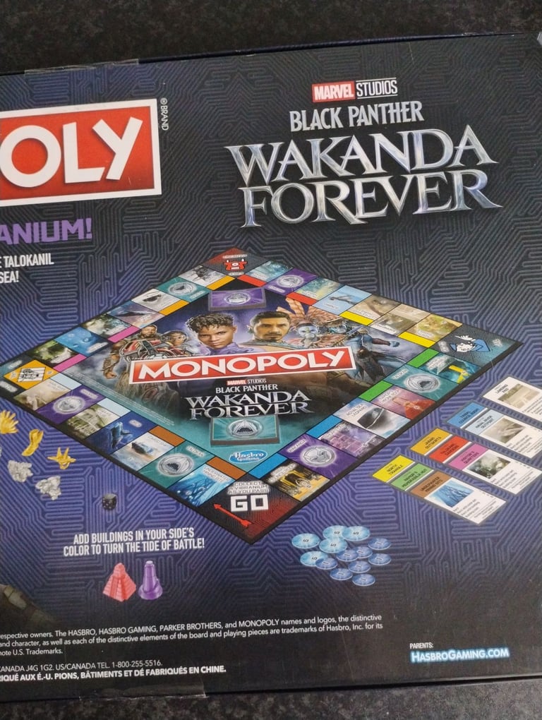 Monopoly Marvel Black Panther wakanda forever new unopened game