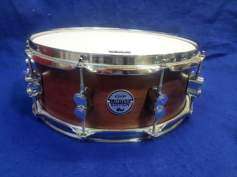 PDP Limited Edition 18 Ply Bubinga and Maple Shell 14in x 5.1/2in Refurbished Snare Drum ~ £175 ono