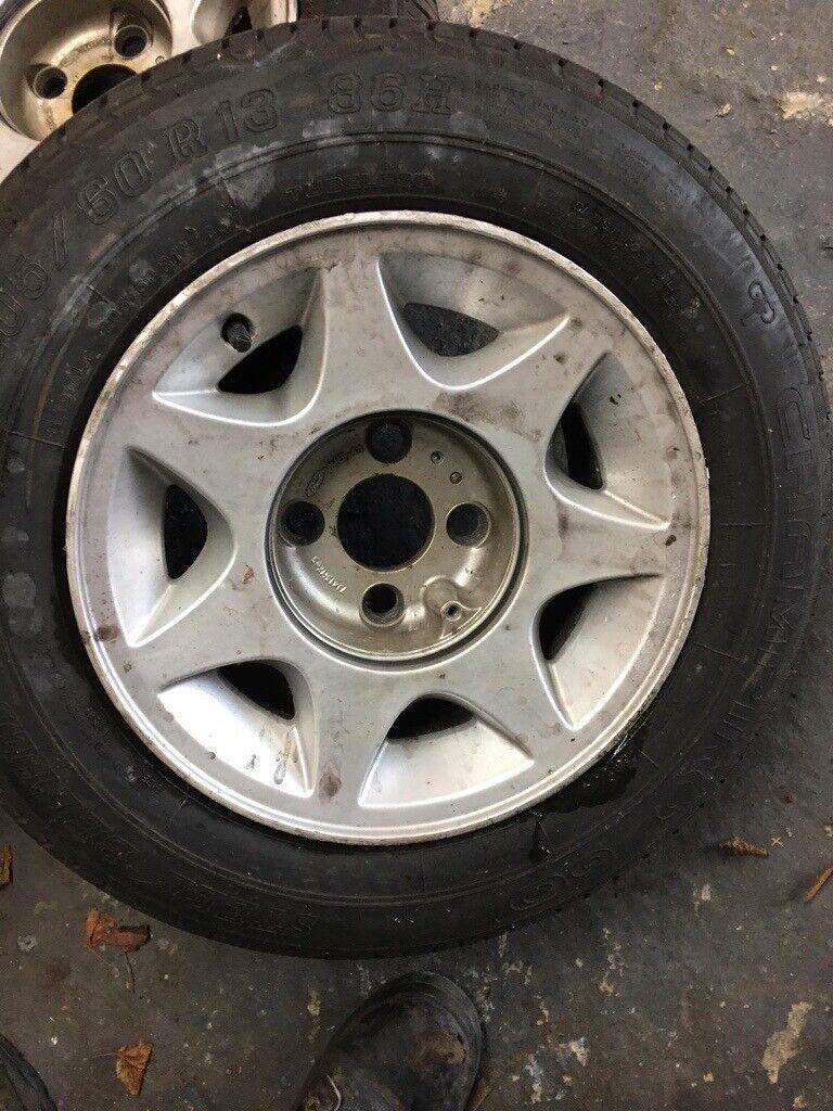 Ford Capri 13 alloys tyres x 4 all hold air size 205/60R/86h