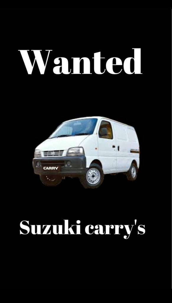Wanted Suzuki carry vans mot/failures rusty cash waiting