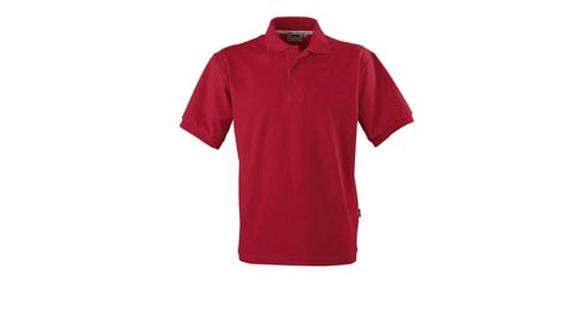 SLAZENGER MENS POLO SHIRT RED WITH 'HELLO' EMBROIDERED ON LEFT BREAST