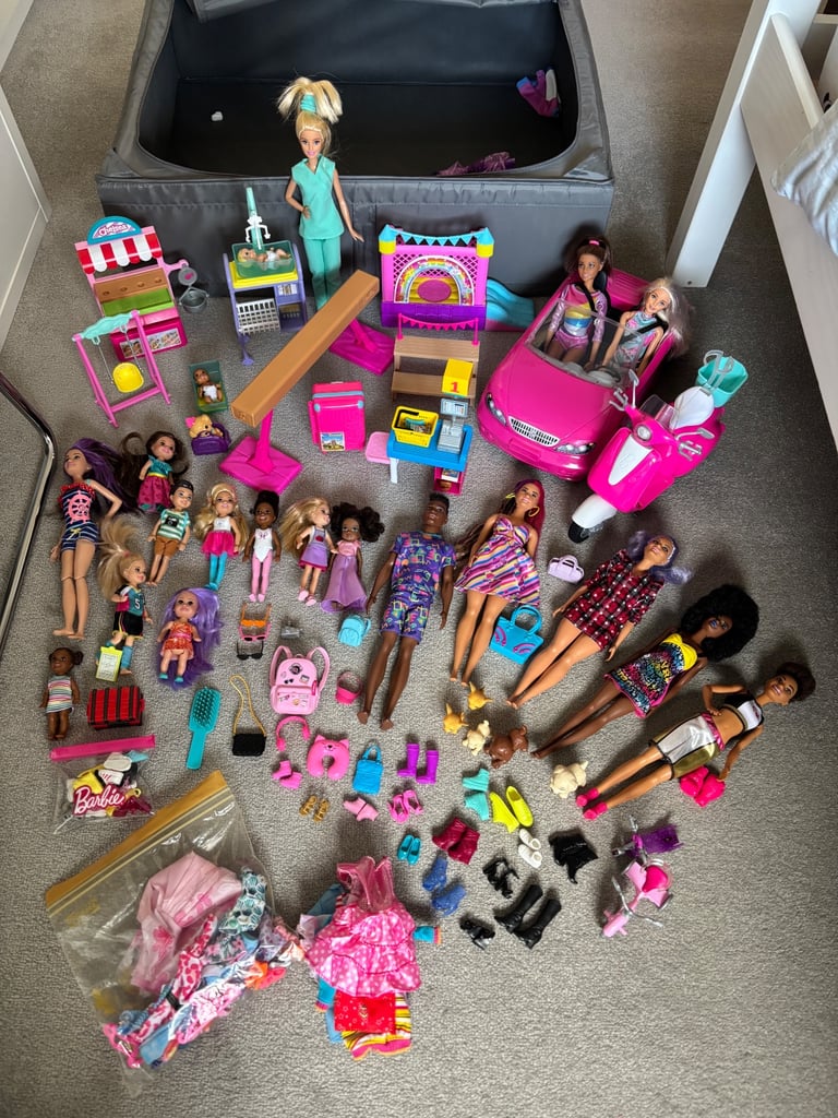 image for Large collection of Barbies