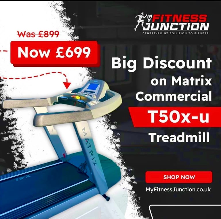 Commercial Treadmills never been so cheap. It was £899,now reduced to £699.  