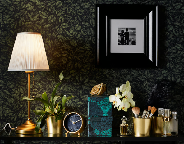 PAIR of Nickel plated IKEA ARSTID Table Lamps - delivery possible