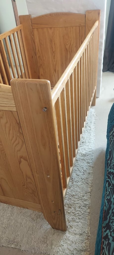 Solid Oak Cot
