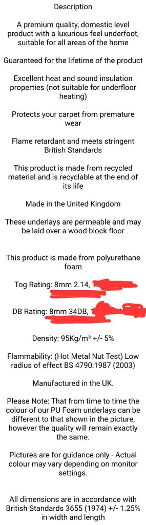 8mm Carpet Underlay 15m² (11m x 1.37m)