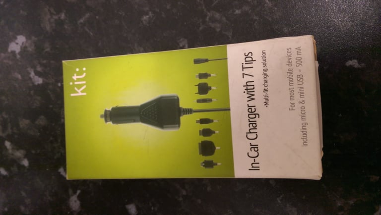 image for 7 Tip in-Car Phone Charger. New