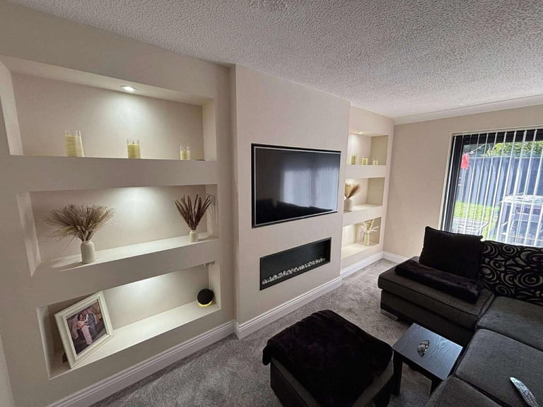 Media wall TV stands