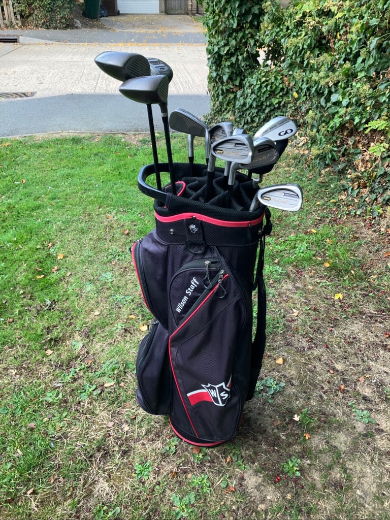 Men’s Golf Clubs Wilson Left Handed Driver 3-5 Wood 3-9 Iron Sw Pw Ping Putter