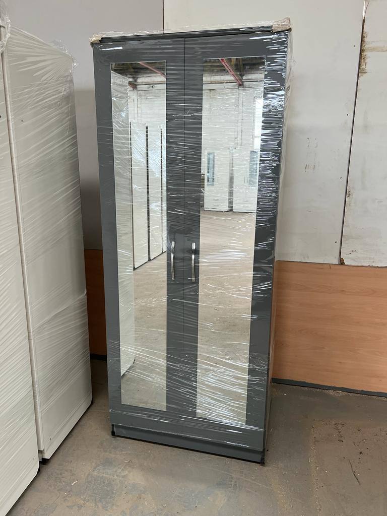 Modern Bedroom Furniture-Bedroom Suit Includes Wardrobe, Chest Of Drawers and Bedside Cabinet with H