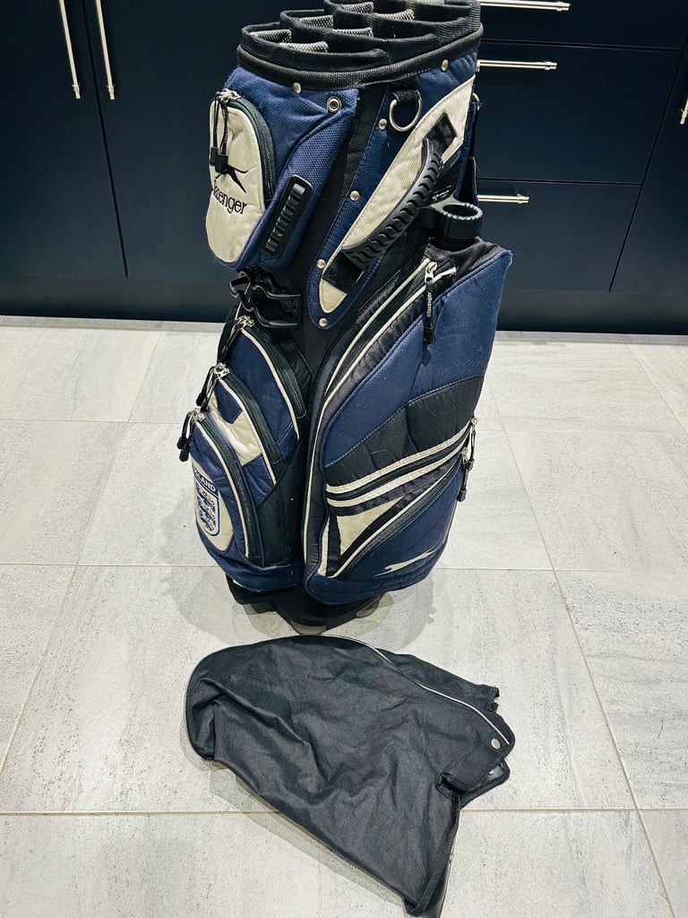 image for SLAZENGER ENGLAND premium TROLLEY / CART GOLF BAG.