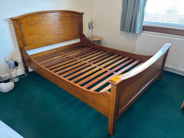 Cherrywood king size bed frame 