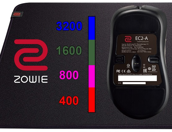 Zowie EC2-A Right Handed Gaming Mouse - (USB/Black/3200dpi/5 Buttons)