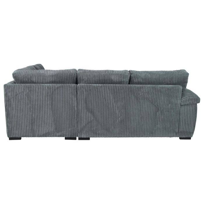 Brand New Sofa Set - Thomes Full Back Jumbo Cord L Shape Corner OR 3+2 Seater Sofa - Grey