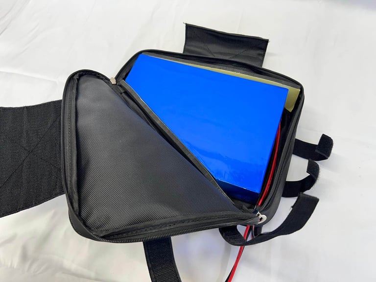 48v 23ah Triangle Li-ion Ebike Battery Electric Bike with 3a charger Soft case