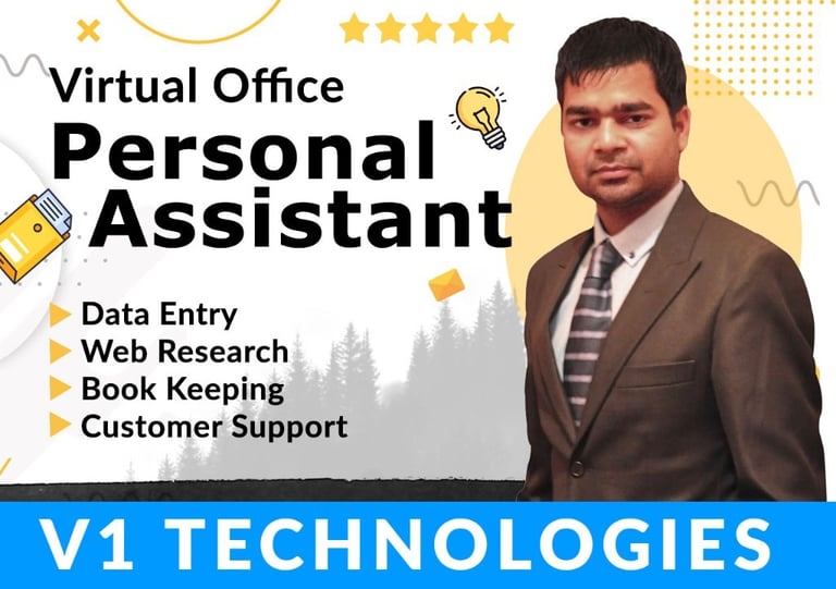 YOUR PERSONAL VIRTUAL ASSISTANT. SECRETARY FOR ANY ADMIN BOOKKEEPING DATA ENTRY OR WEB RESEARCH TASK