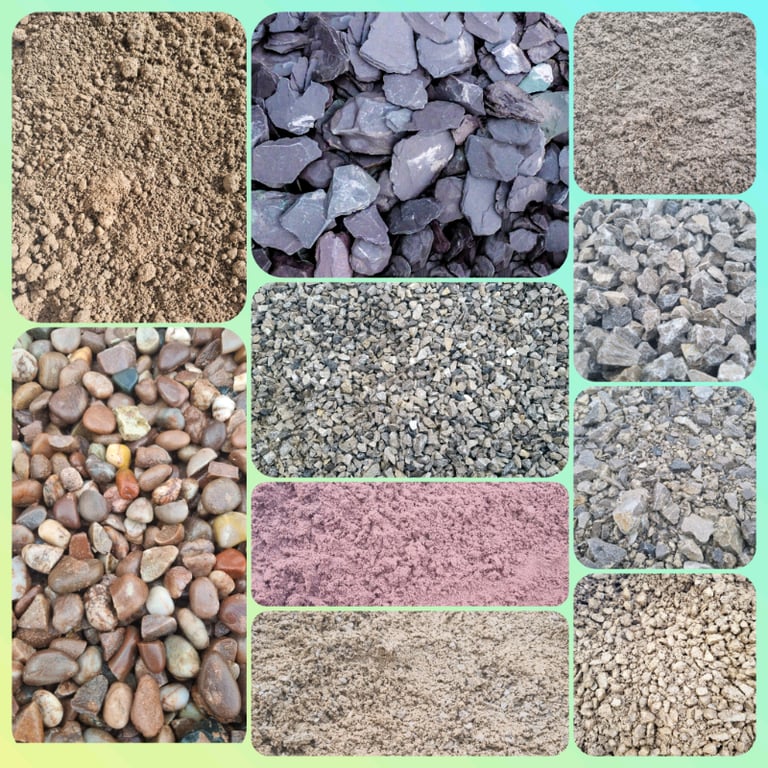 Ton bags soil, compost, limestone, grit building sand, hoggin, slate