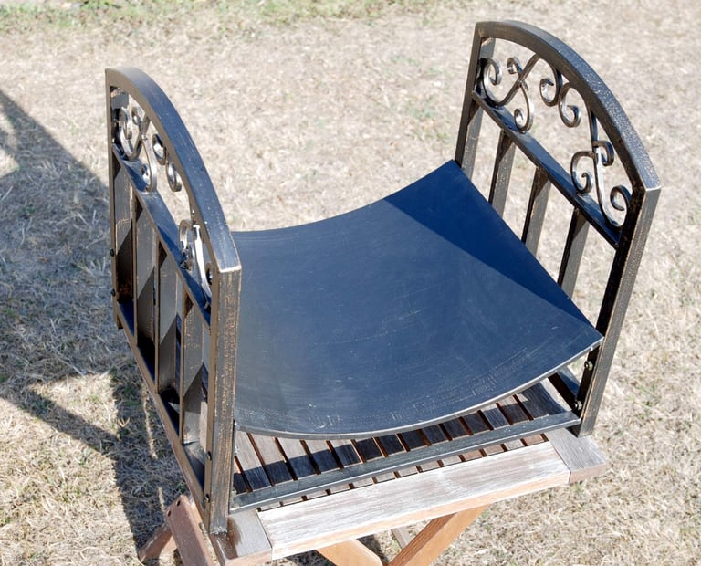 image for Wrought Iron Wood or Log Basket /Holder for Fireside use