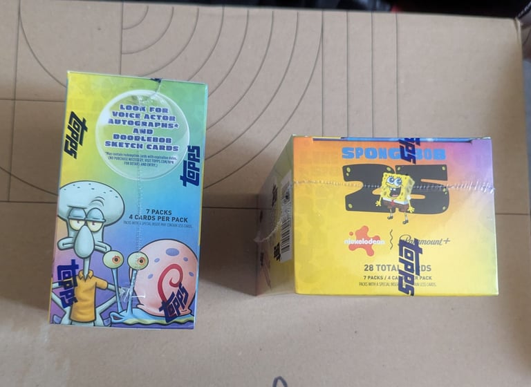 Topps Chrome SpongeBob 25th Anniversary 2025 Value Box