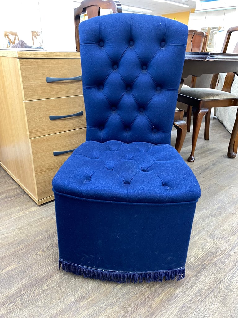 Nice blue bedroom chair in Blyth, Northumberland Gumtree