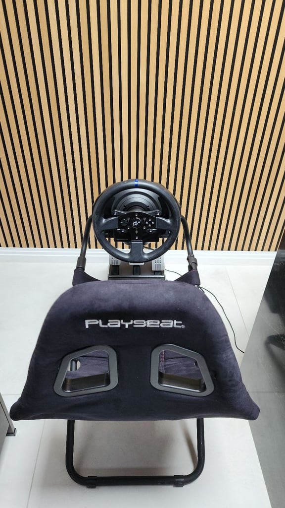 Thrustmaster T300 RS GT Steering Wheel and Pedals with Playseat Challenge seat Combo