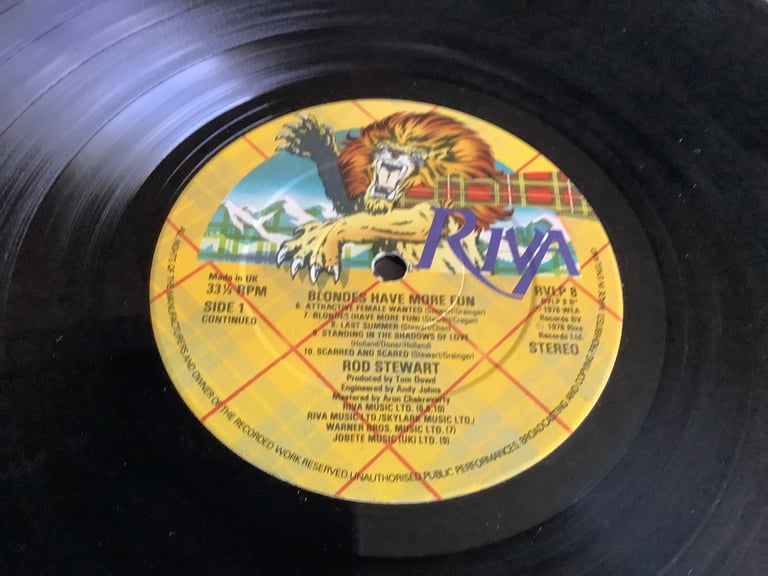 Vinyl Album Rod Stewart Blondes Have More Fun
