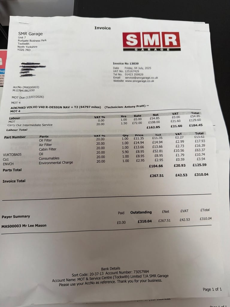 2017 Volvo V40 2.0 T2 R-Design Nav Plus Euro 6 (s/s) 5dr HATCHBACK Petrol Manual