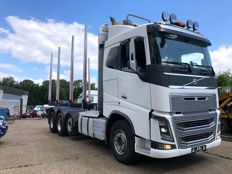 Left hand drive Volvo FH16, 2014, 8x4 timber truck. Euro 6