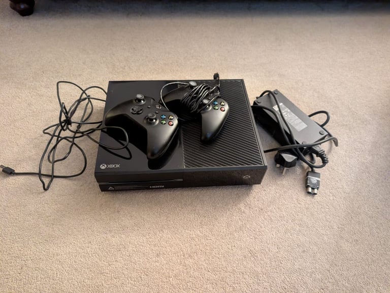 image for Xbox 1 with 2 controllers 