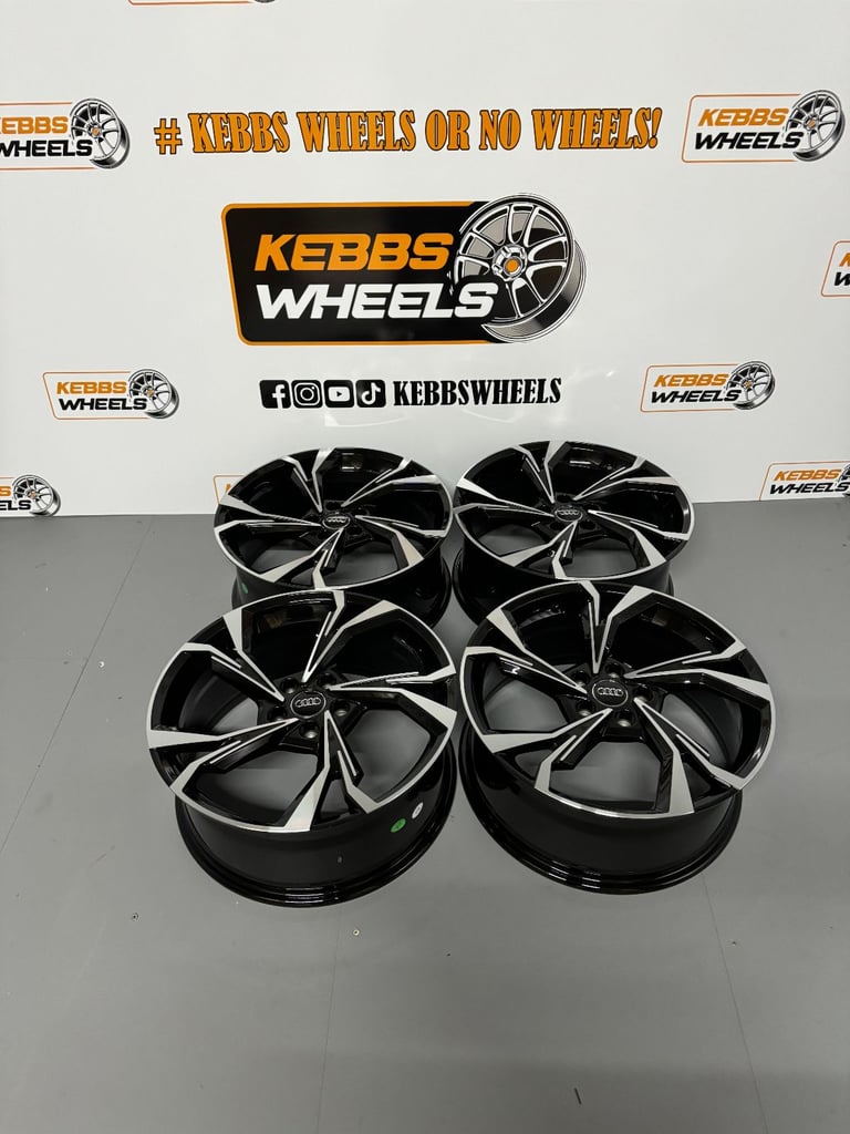 18" AUDI 2023 RS3 STYLE ALLOY WHEELS A3 A4 A6 A7 A8 S3 S4 S6 S7 S8 RS3 RS4 Q2 Q3 Q5 VW