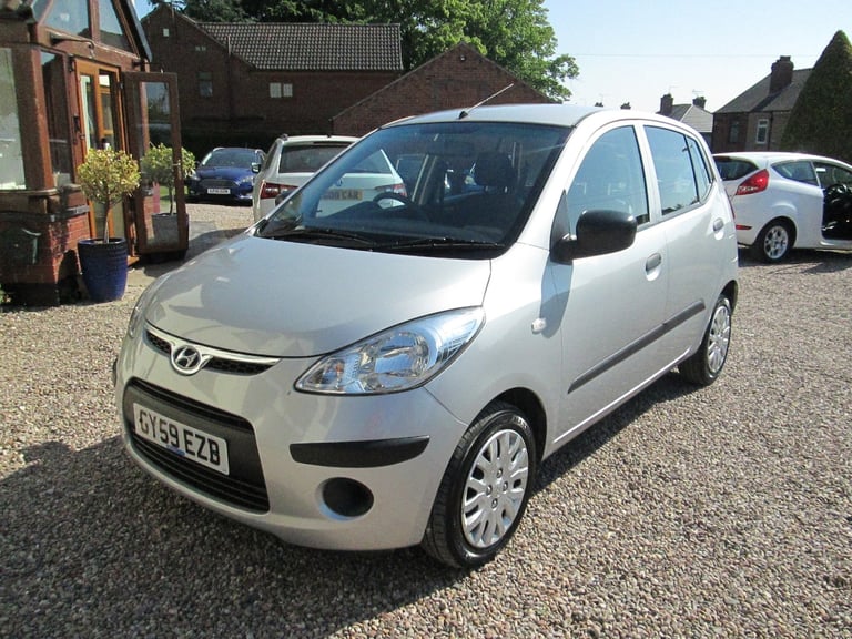 Hyundai i10 Classic. 2009. Silver. Just 12,000 miles. Service history. £35 tax. 