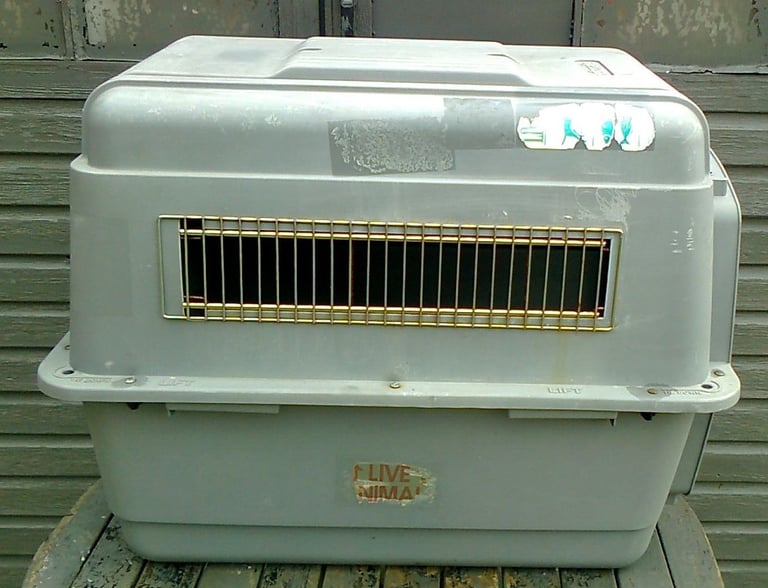 ‘Dog Cage/Crate/ Transport box, No Text Please, Large, heavy duty, 2'9 long, 2'1 high, 1'11 wide