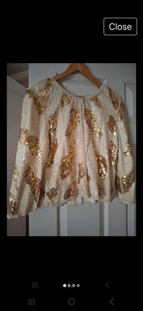 image for Gold cream  sequence  jacket  