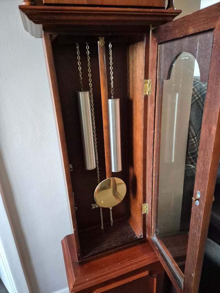 Tempus Fugit 31 Day Grandmother Laurain Clock, 142cm tall, clock strikes on the hour and every half