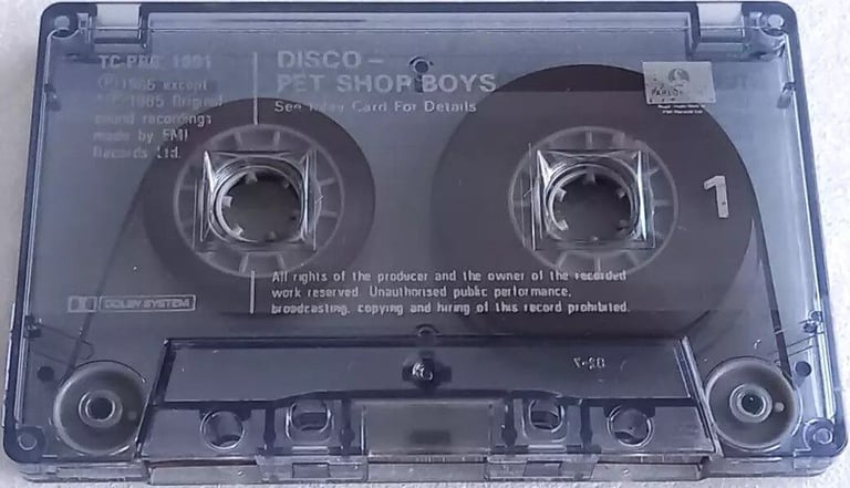 Pet Shop Boys - Disco The Pet Shop Boys Remix Album, Cassette Tape