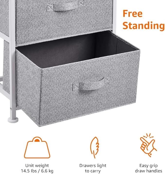 4-Drawer Fabric Storage Unit