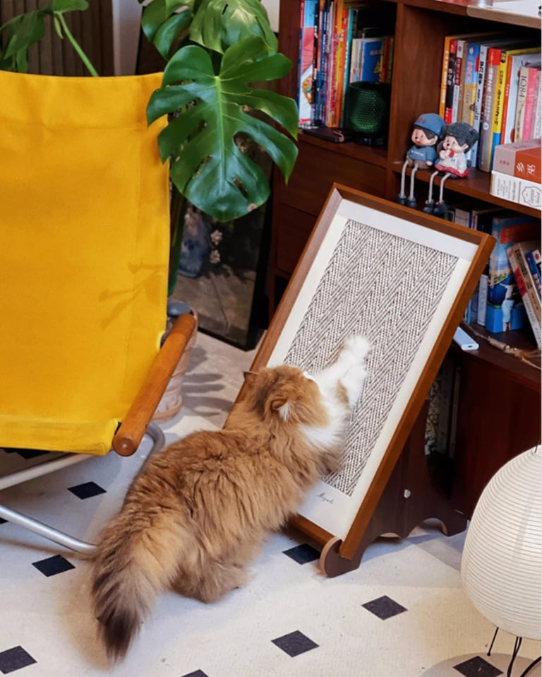 Brand New Framed Cat Scratching Board with Stand