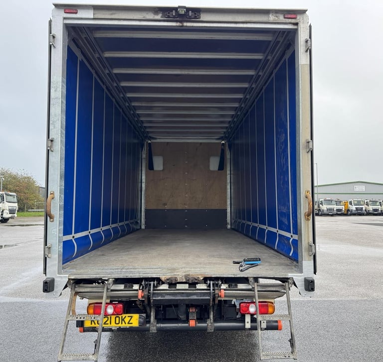 2021 21 Plate Euro 6, Mitsubishi Canter 7C18 20ft Curtainside Body Tail Lift 