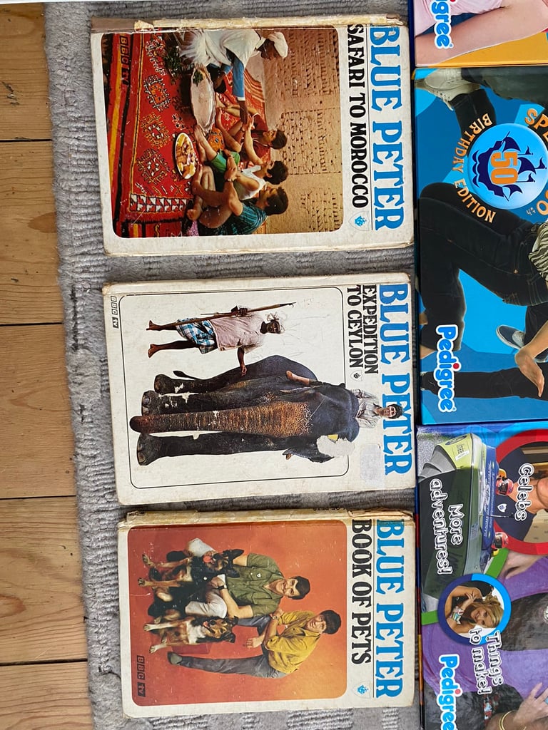 Complete set of 40 Blue Peter Annuals