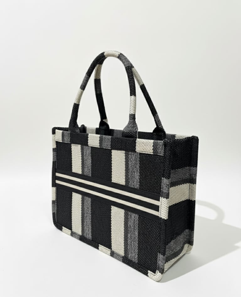 image for Monochrome woven Tote bag