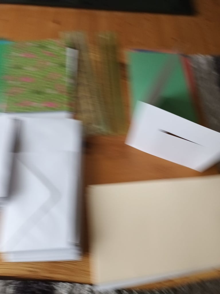 image for Card making scrapbook cards and envelopes art and craft card stickers job lot bargain new 